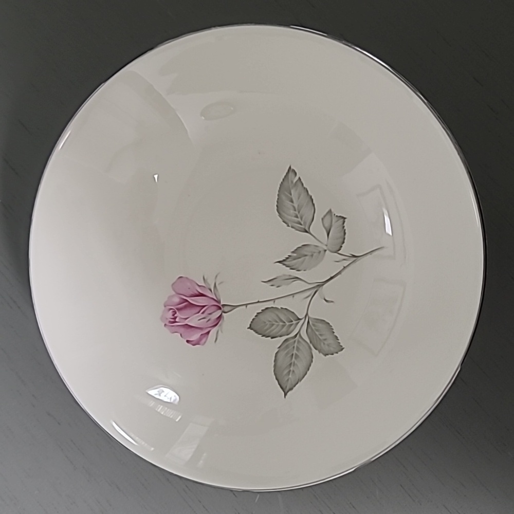Zylstra Fine Dinning Serving Plate & Bowl Pink Rose Design - Picture 6 of 9